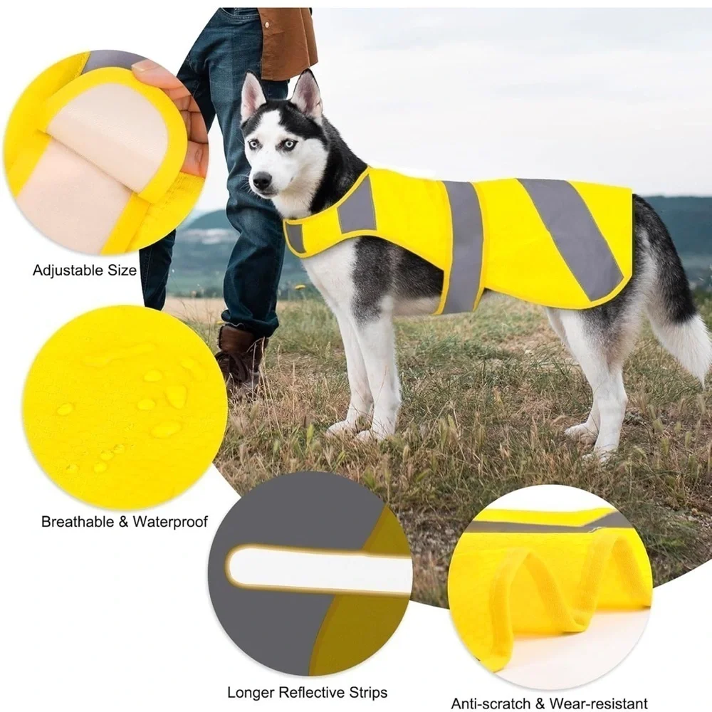 Dog Vest High Visibility Safety, Dog Hunting Vest, Dog Jacket Soft Adjustable